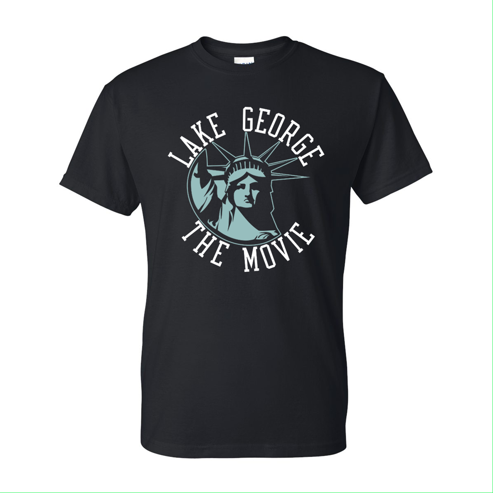 Lake George T-Shirt - Black - Front Only