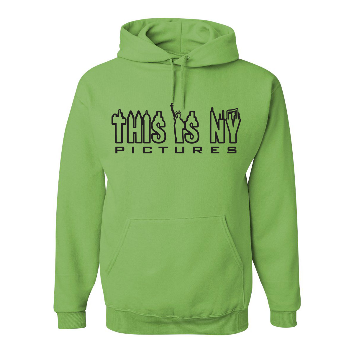 This is NY Pictures Hoodie - Neon Green