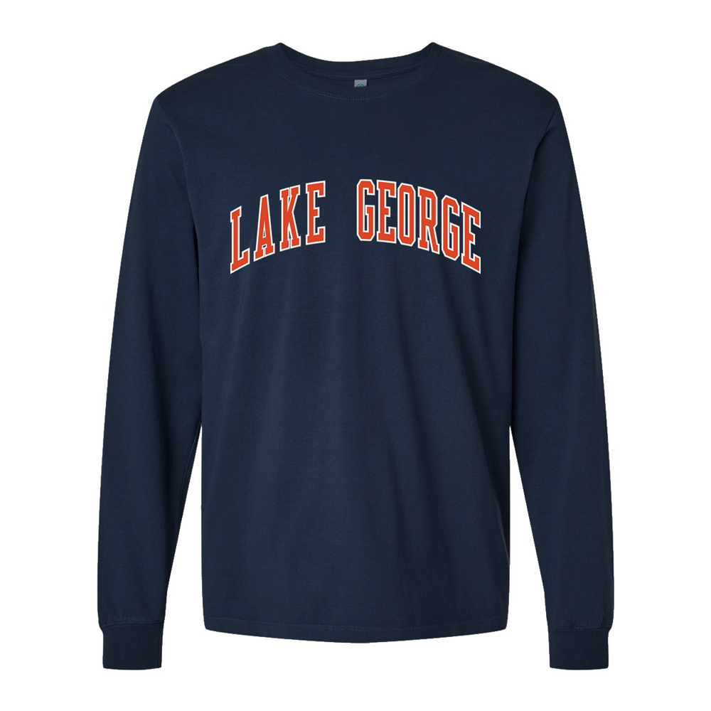 Lake George - Long Sleeve Tee - Navy Blue