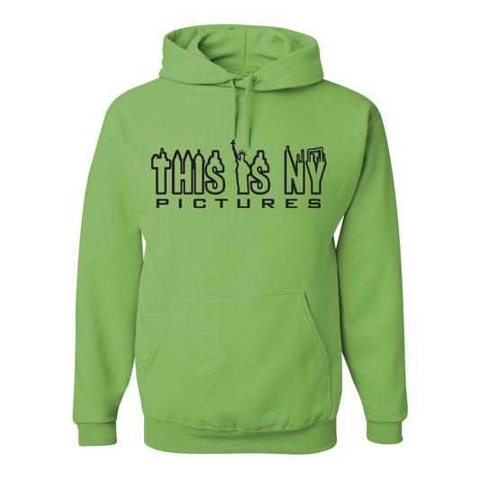 This is NY Pictures  Hoodie - Neon Green